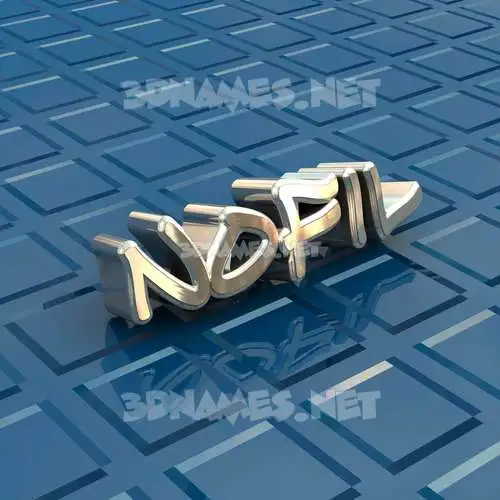 nofil in Blue Bling style - 3D name wallpaper nofil in Blue Bling style - 3D name wallpaper