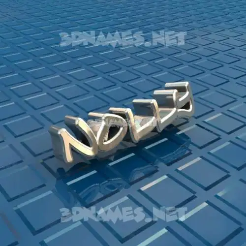 nolly in Blue Bling style - 3D name wallpaper
