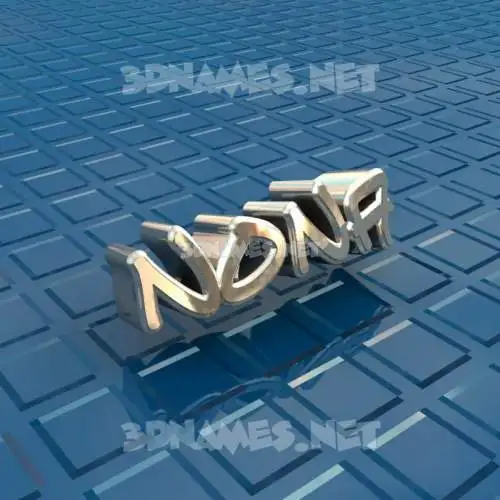 nona in Blue Bling style - 3D name wallpaper