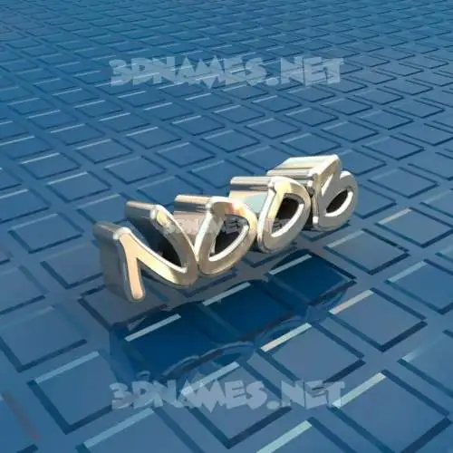 noob in Blue Bling style - 3D name wallpaper noob in Blue Bling style - 3D name wallpaper