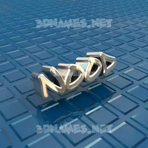nood in Blue Bling style - 3D name wallpaper nood in Blue Bling style - 3D name wallpaper