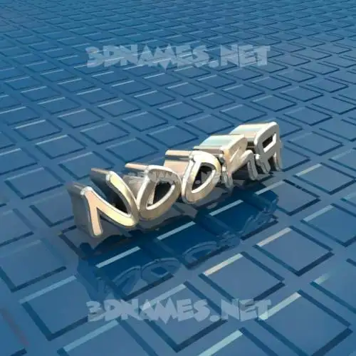 noora in Blue Bling style - 3D name wallpaper