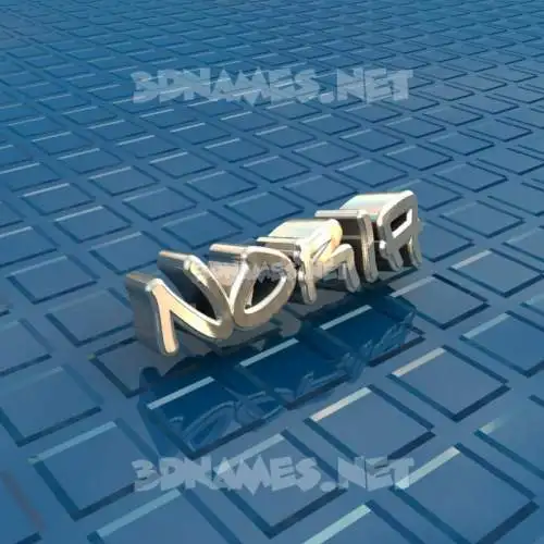 noria in Blue Bling style - 3D name wallpaper