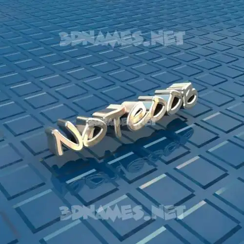 noteoob in Blue Bling style - 3D name wallpaper