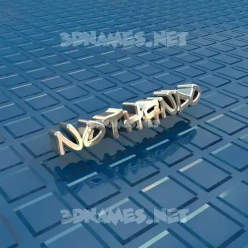 nothando in Blue Bling style - 3D name wallpaper