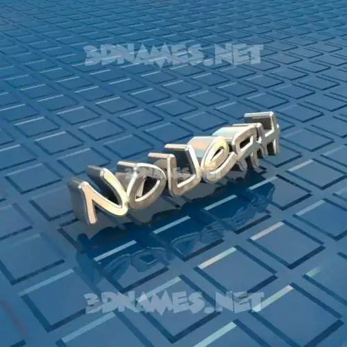 noueah in Blue Bling style - 3D name wallpaper
