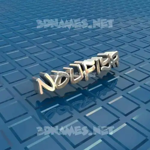 noufiya in Blue Bling style - 3D name wallpaper noufiya in Blue Bling style - 3D name wallpaper