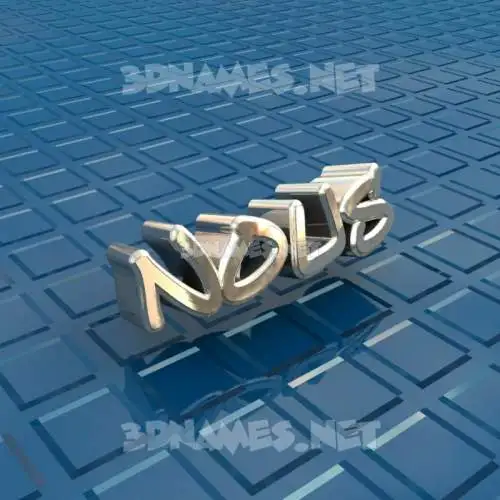 nous in Blue Bling style - 3D name wallpaper nous in Blue Bling style - 3D name wallpaper