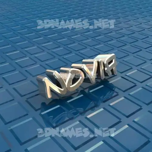 novia in Blue Bling style - 3D name wallpaper