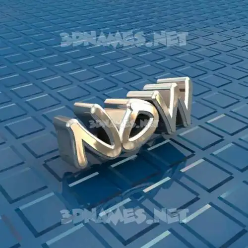 now in Blue Bling style - 3D name wallpaper