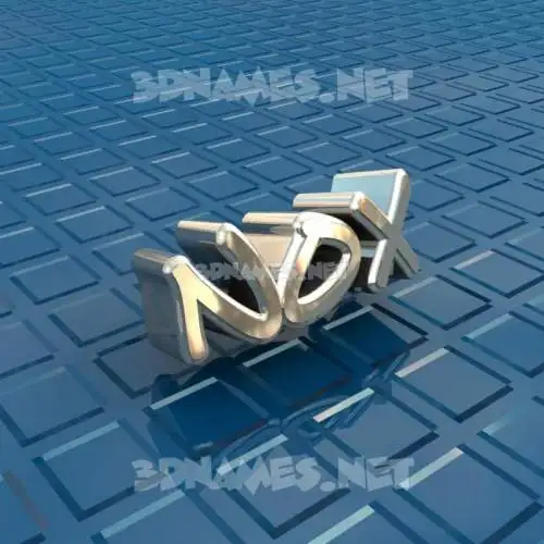 nox in Blue Bling style - 3D name wallpaper nox in Blue Bling style - 3D name wallpaper