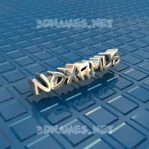 noxamus in Blue Bling style - 3D name wallpaper