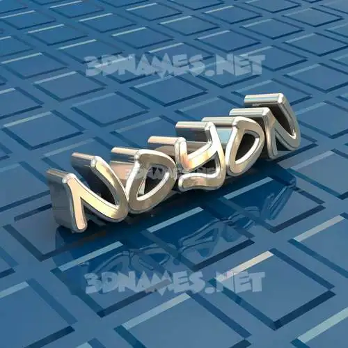 noyon in Blue Bling style - 3D name wallpaper