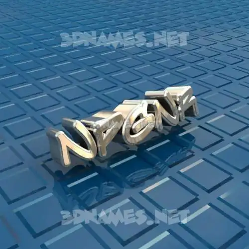 npgnr in Blue Bling style - 3D name wallpaper