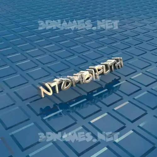 ntombifuthi in Blue Bling style - 3D name wallpaper