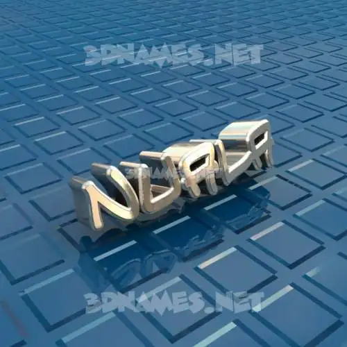 nuala in Blue Bling style - 3D name wallpaper