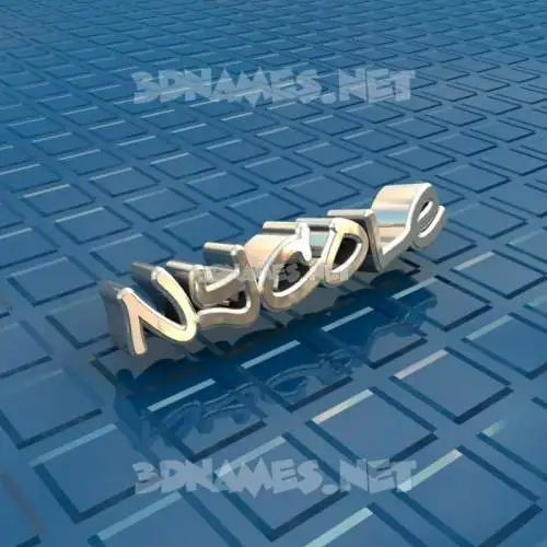 nycole in Blue Bling style - 3D name wallpaper