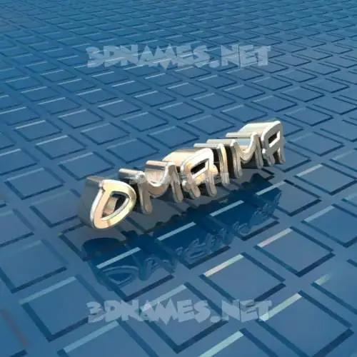 omaima in Blue Bling style - 3D name wallpaper