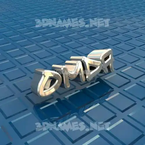 omda in Blue Bling style - 3D name wallpaper