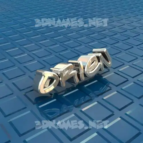 orien in Blue Bling style - 3D name wallpaper