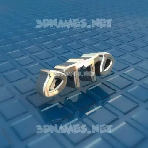 otto in Blue Bling style - 3D name wallpaper