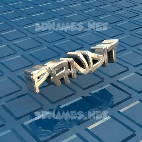pandit in Blue Bling style - 3D name wallpaper