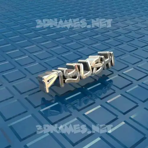 piyushi in Blue Bling style - 3D name wallpaper
