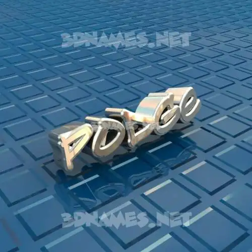 podge in Blue Bling style - 3D name wallpaper