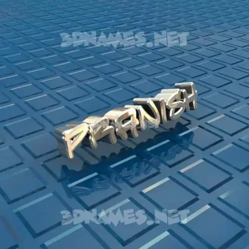 pranish in Blue Bling style - 3D name wallpaper