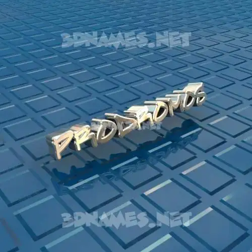 prodromos in Blue Bling style - 3D name wallpaper