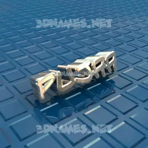 pujaa in Blue Bling style - 3D name wallpaper
