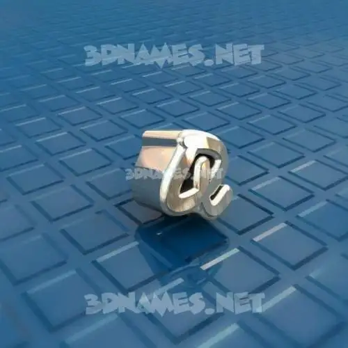 q in Blue Bling style - 3D name wallpaper