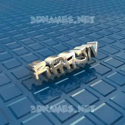 raajiv in Blue Bling style - 3D name wallpaper
