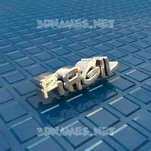 ragil in Blue Bling style - 3D name wallpaper