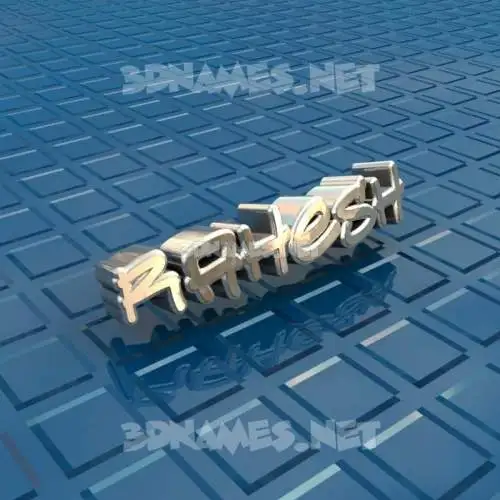 rahesh in Blue Bling style - 3D name wallpaper
