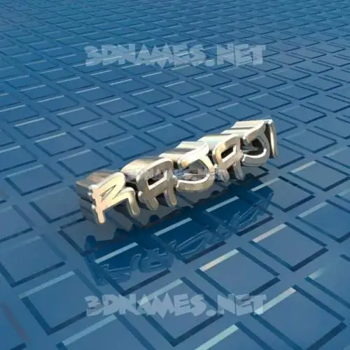 rajaji in Blue Bling style - 3D name wallpaper