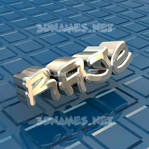 raje in Blue Bling style - 3D name wallpaper