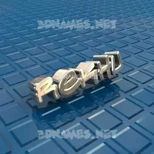 rekhu in Blue Bling style - 3D name wallpaper