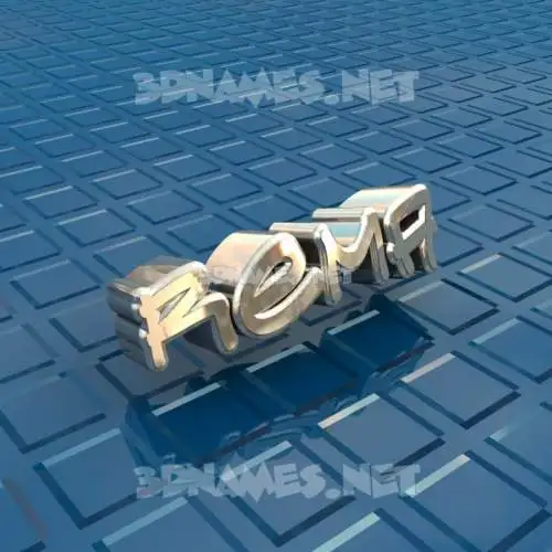rema in Blue Bling style - 3D name wallpaper rema in Blue Bling style - 3D name wallpaper