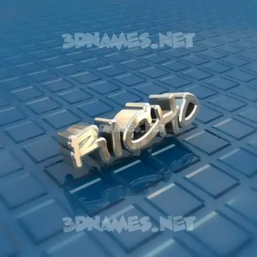richo in Blue Bling style - 3D name wallpaper richo in Blue Bling style - 3D name wallpaper