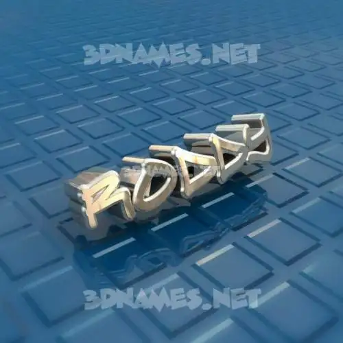 roddy in Blue Bling style - 3D name wallpaper