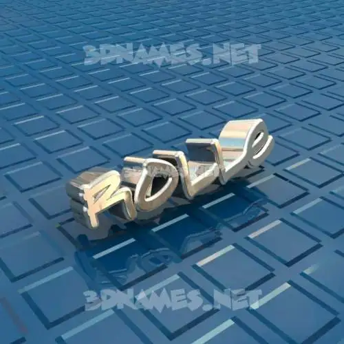 rolle in Blue Bling style - 3D name wallpaper rolle in Blue Bling style - 3D name wallpaper