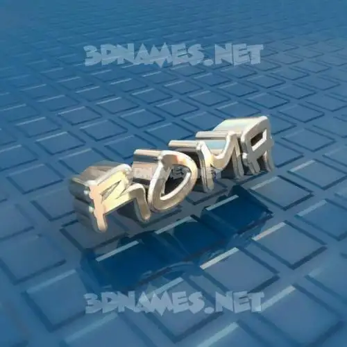 roma in Blue Bling style - 3D name wallpaper roma in Blue Bling style - 3D name wallpaper