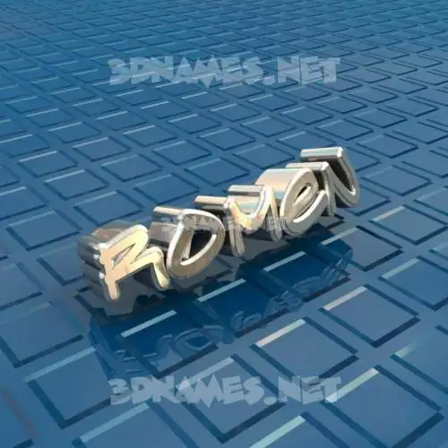 romen in Blue Bling style - 3D name wallpaper romen in Blue Bling style - 3D name wallpaper