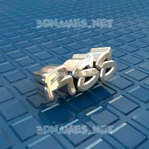 rss in Blue Bling style - 3D name wallpaper