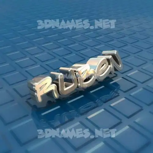 ruben in Blue Bling style - 3D name wallpaper ruben in Blue Bling style - 3D name wallpaper