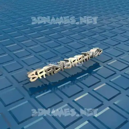saadiyaahmed in Blue Bling style - 3D name wallpaper