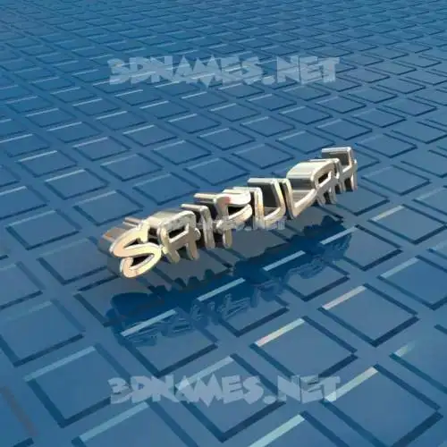 saifulah in Blue Bling style - 3D name wallpaper