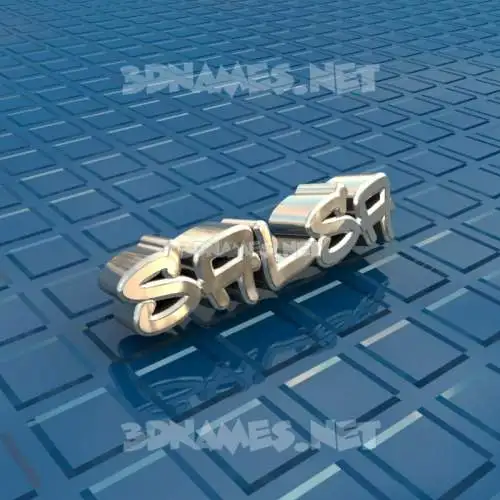 salsa in Blue Bling style - 3D name wallpaper salsa in Blue Bling style - 3D name wallpaper