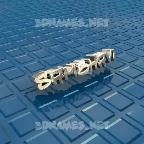 sambhavi in Blue Bling style - 3D name wallpaper